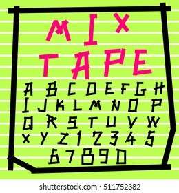 doodle alphabet,fun font