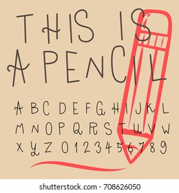 doodle alphabet,fun font