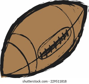 doodle American football ball