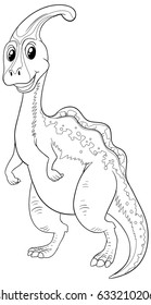 Doodle animal for cute dinosaur illustration