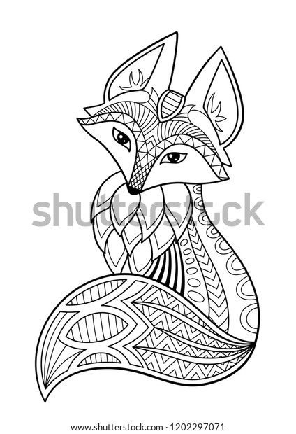 Download Doodle Antistress Coloring Book Page Beautiful Stock ...