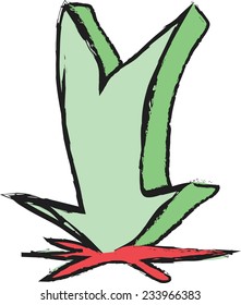 doodle arrow