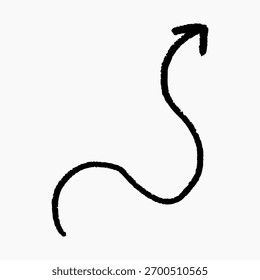 Doodle Pfeil Kreide Highlight, Holzkohle Linie mit Skizze Korn, Bleistift Streifen unterstrichen, Kinder Buntstift Schattierung Textur, gekritzelt Kanten und Kritzeleien Not Effekt.