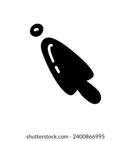 Doodle arrow click icon. Hand drawn mouse cursor. Vector illustration of button pointer in sketch style isolated on white background