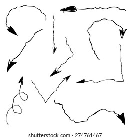 doodle arrow icons