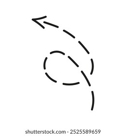 Doodle arrow Illustration. Hand drawn element for navigation and presentations.