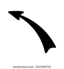 Doodle arrow Illustration. Hand drawn element for navigation and presentations.