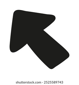 Doodle arrow Illustration. Hand drawn element for navigation and presentations.