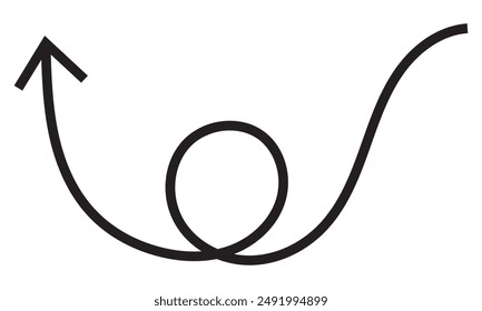Doodle arrow shape.  Vector illustration. EPS 10