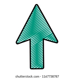 doodle arrow sign up direction icon