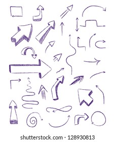 doodle arrows as design elements