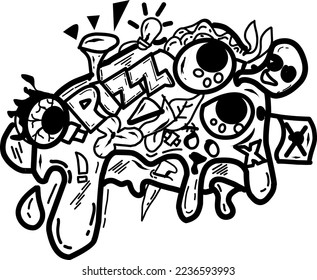 doodle art. background doodle. doodle illustration