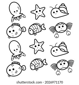 Doodle art cute drawing character illustration