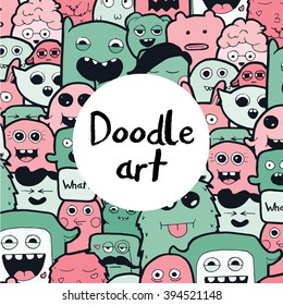 Doodle art monsters 2