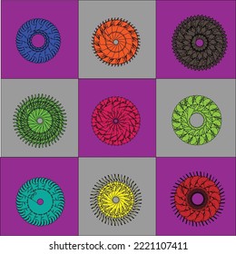 doodle art pattern design decoration