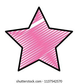 doodle art star style graphic trendy