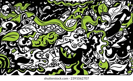 Ilustración vectorial de dibujos de dibujos animados, adecuada para fondo y fondo de fondo.