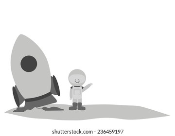 Doodle astronaut