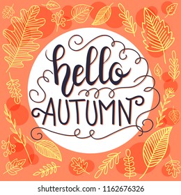Doodle autumn background