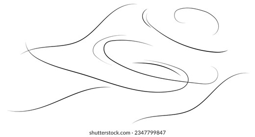 Doodle autumn weather. Vector illustration. doodle wind illustration vector Han drawn style.