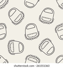 Doodle Baby Aprons seamless pattern background