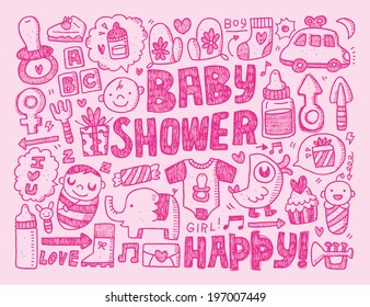 doodle baby background