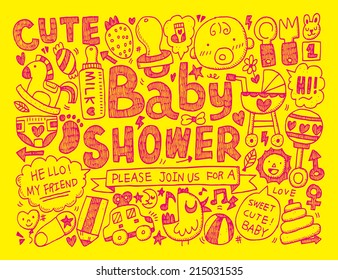 doodle baby background