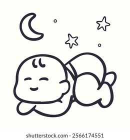 doodle baby sleeping soundly comfortably