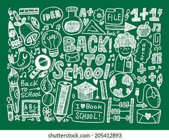 doodle back to school background