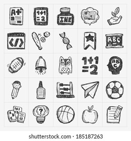 doodle back to school icons