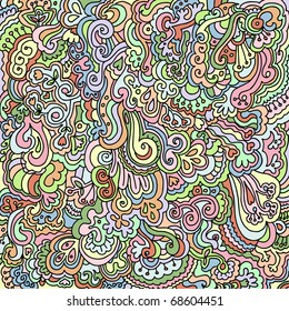 doodle background #1: flowers (jpeg version available in my portfolio)