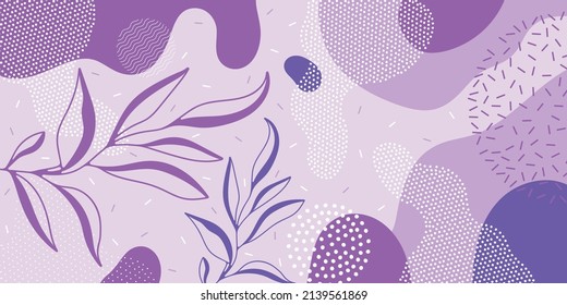 Doodle background pattern, abstract colored shapes. Modern minimalism trendy pattern background.