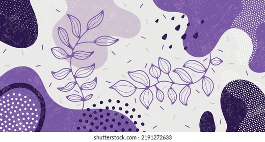 Doodle background pattern, abstract colored shapes. Modern minimalism trendy pattern background.