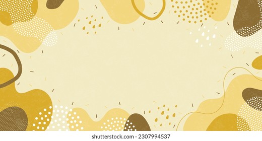 Doodle background pattern, abstract colored shapes. Modern minimalism trendy pattern background.