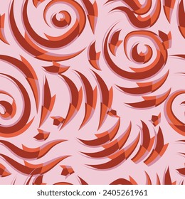 Doodle background pattern, abstract colored shapes. Modern minimalism trendy pattern background. Vector background.