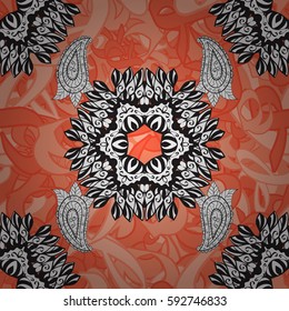 Doodle background in vector with doodles, flowers and paisley. Vector ethnic pattern can be used for wallpaper, pattern fills, coloring books and pages for kids and adults. Background.