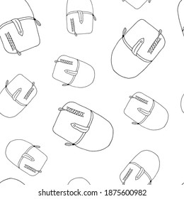 Doodle bag seamless pattern. hand drawn background. Vector illustration