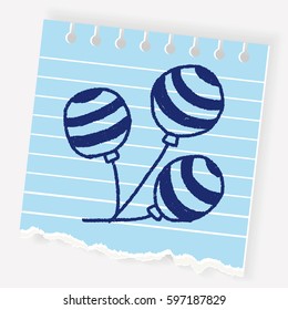 doodle balloon