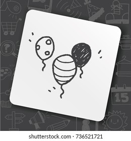 doodle balloon