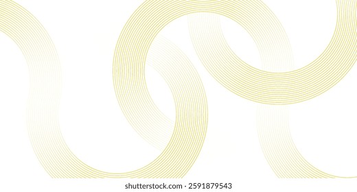 Doodle banner with yellow ramen pattern on white background. Wave abstract pattern.