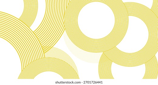 Anuncio Doodle con patrón de ramen amarillo sobre fondo blanco. Vector de patrón abstracto de onda 10