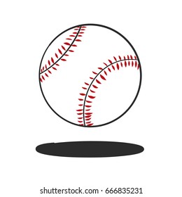 doodle baseball vector