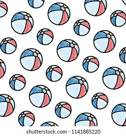 doodle beach ball inflatable toy background