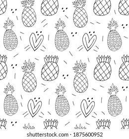 Doodle beach ball seamless pattern. hand drawn background. Vector illustration