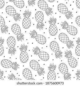 Doodle Beach Ball nahtloses Muster. handgezeichnet Hintergrund. Vektorgrafik