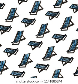 doodle beach chair comfortable object background