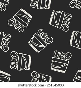 Doodle Beach Toys seamless pattern background