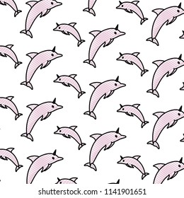 doodle beauty dolphin animal wildlife background