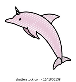 doodle beauty dolphin marine wildlife animal