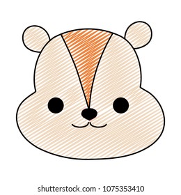 doodle beaver head wild cute animal